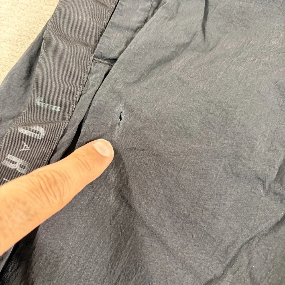 Nike Air Jordan Joggers JumpMan Logo Track Pants 2XL Black Nylon Drawstring